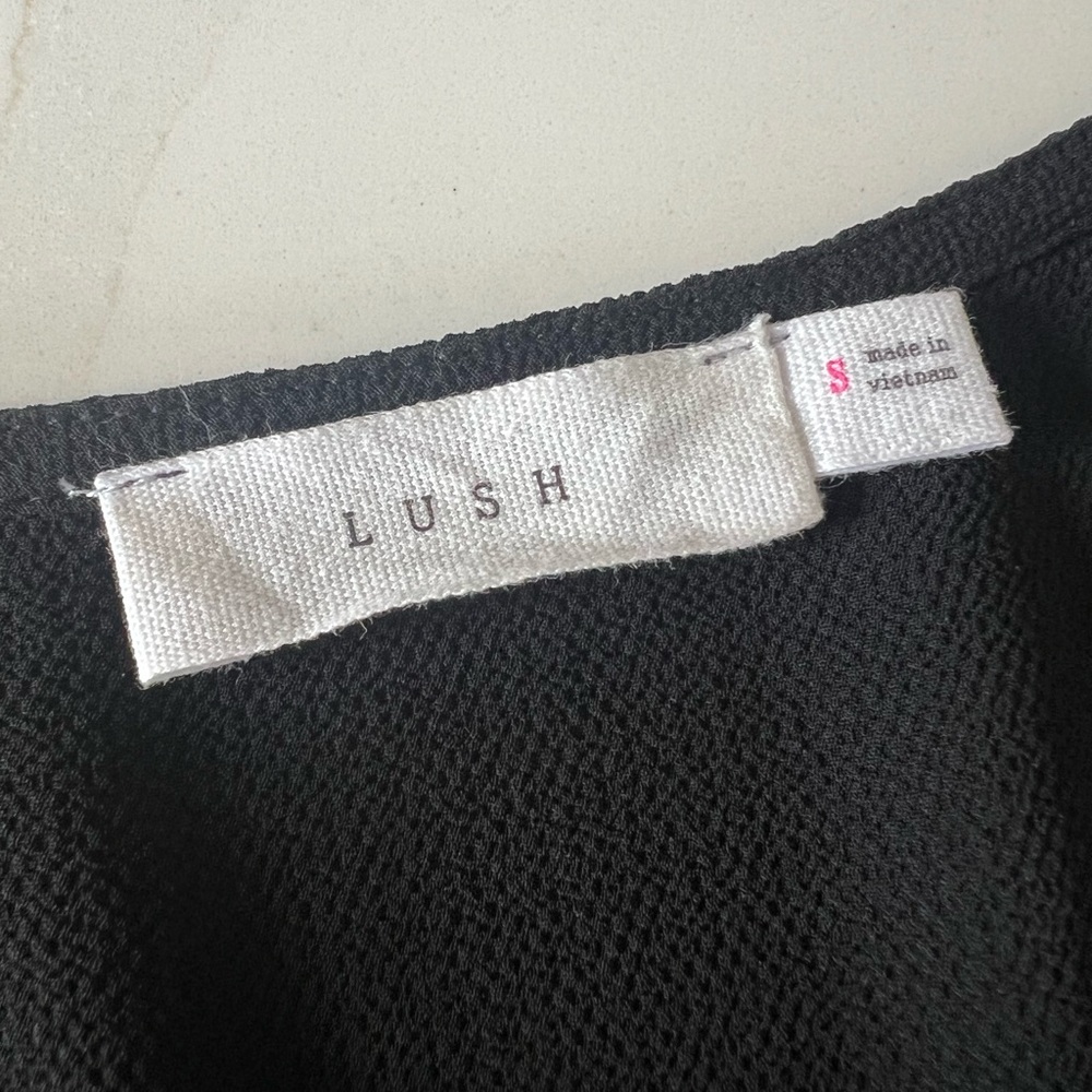 Lush Black Mini Dress - Picture 6 of 6
